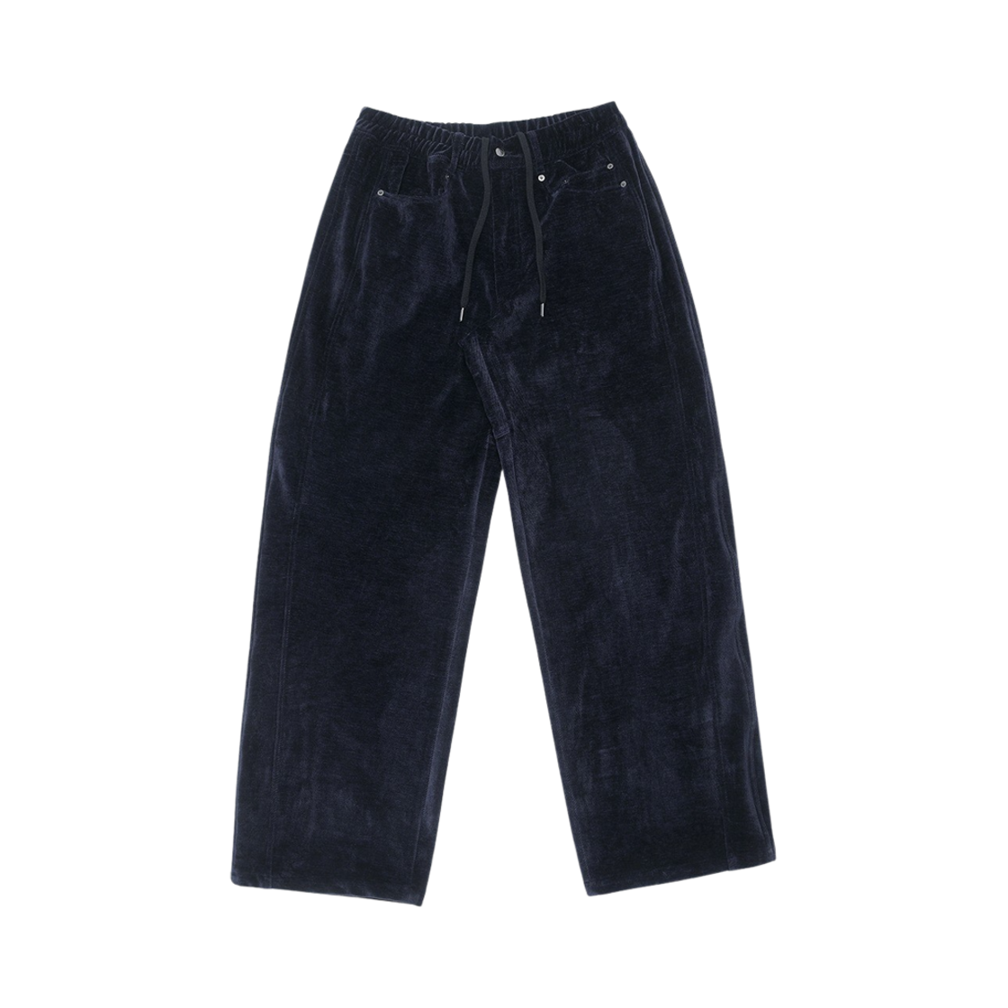 알렌느 드로우스트링 벨루아 팬츠 네이비(Haleine Drawstring Velour Pants Navy (VB304))