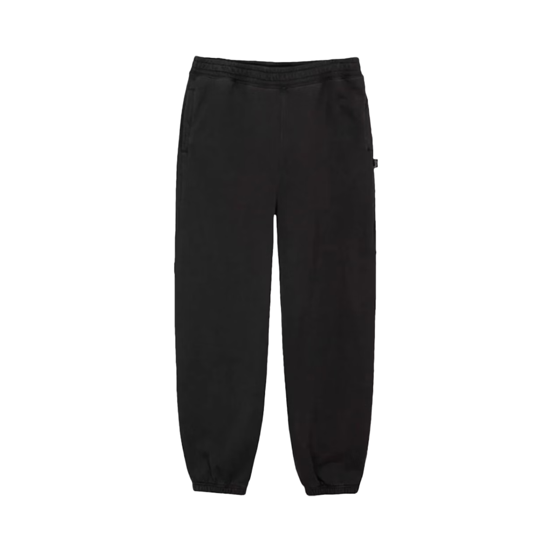 KM4APALST233BK Stussy Pigment Dyed Fleece Pants Black
