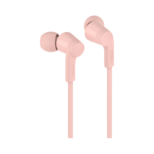 G3H0002btV2PK Belkin Wired Earbuds With USB-C Connector Pink