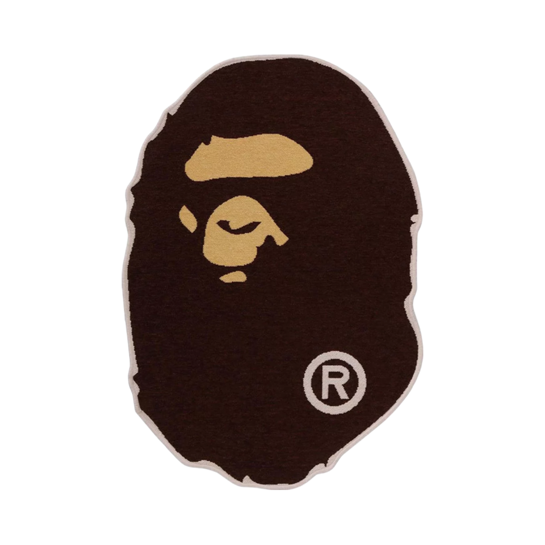 - BAPE Ape Head Rug Mat S Brown
