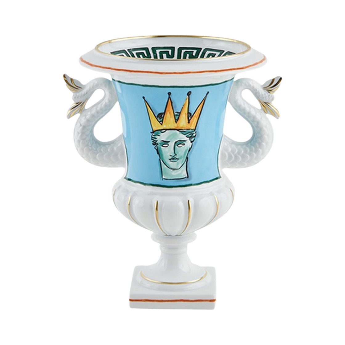 VAUT305833 GINORI1735 Il Viaggio di Nettuno Vase Sea Blue