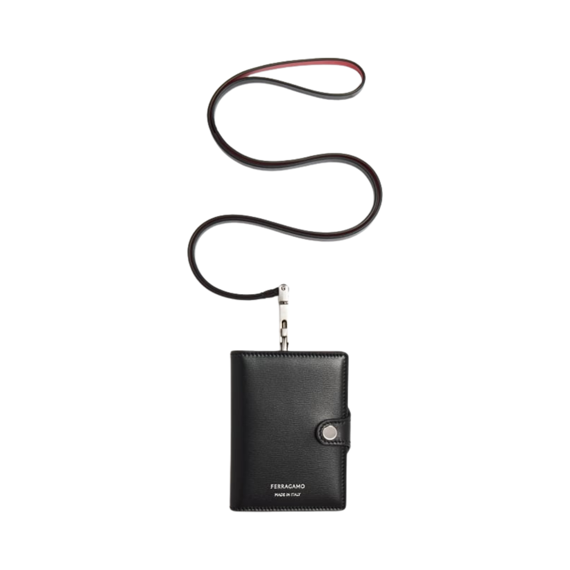 661420-775569 Ferragamo Badge Holder Black