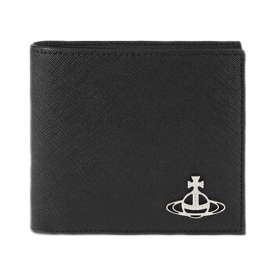 비비안 웨스트우드 사피아노 지갑 코인 포켓 블랙(Vivienne Westwood Saffiano Wallet With Coin Pocket Black) - 1