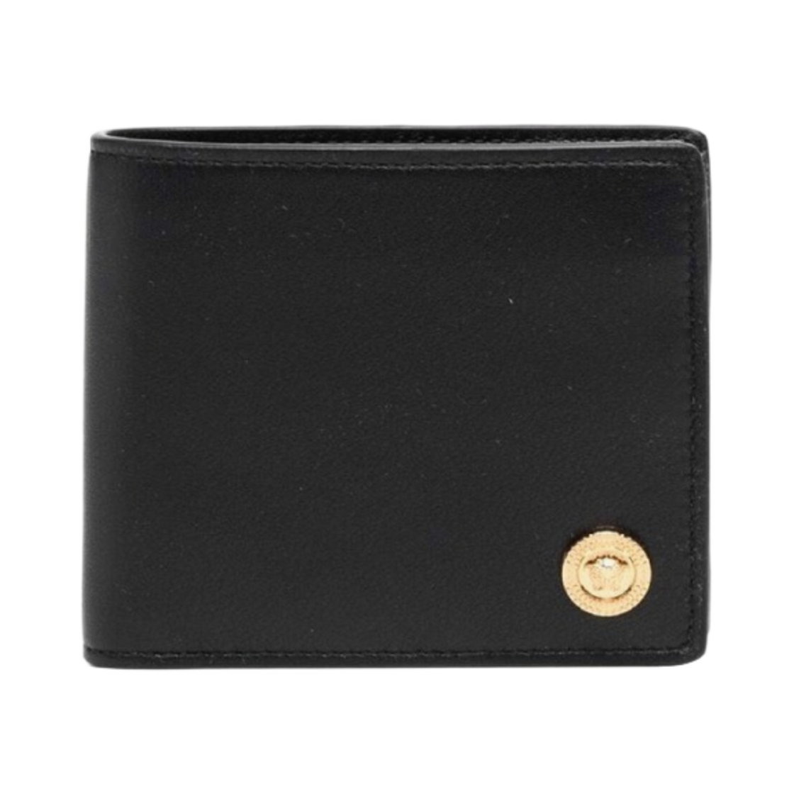 DPU6737-1A03190-1B00V Versace Medusa Biggie Bi-Fold Wallet Black