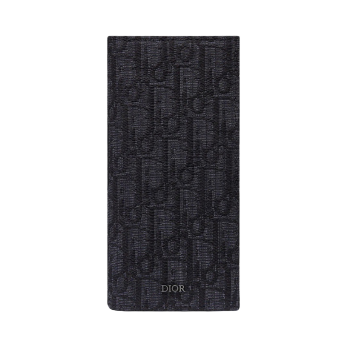 디올 버티컬 장지갑 블랙 디올 오블리크 자카드(Dior Vertical Long Wallet Black Dior Oblique Jacquard)