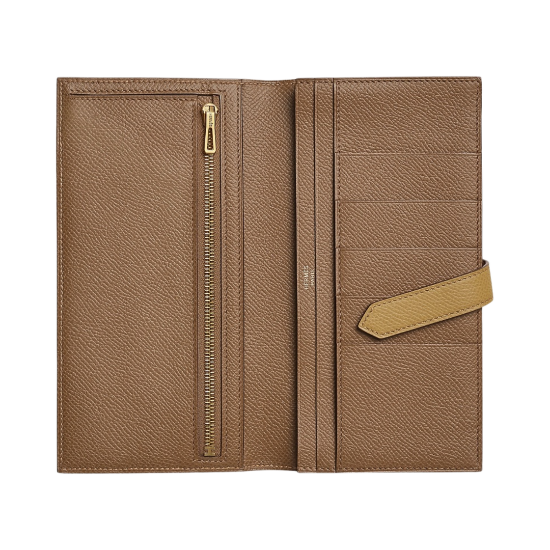 에르메스 베안 베르소 지갑 앱송 & 골드 하드웨어 비스뀌 알장(Hermes Bearn Verso Wallet Epsom & Gold Biscuit Alezan) - 2
