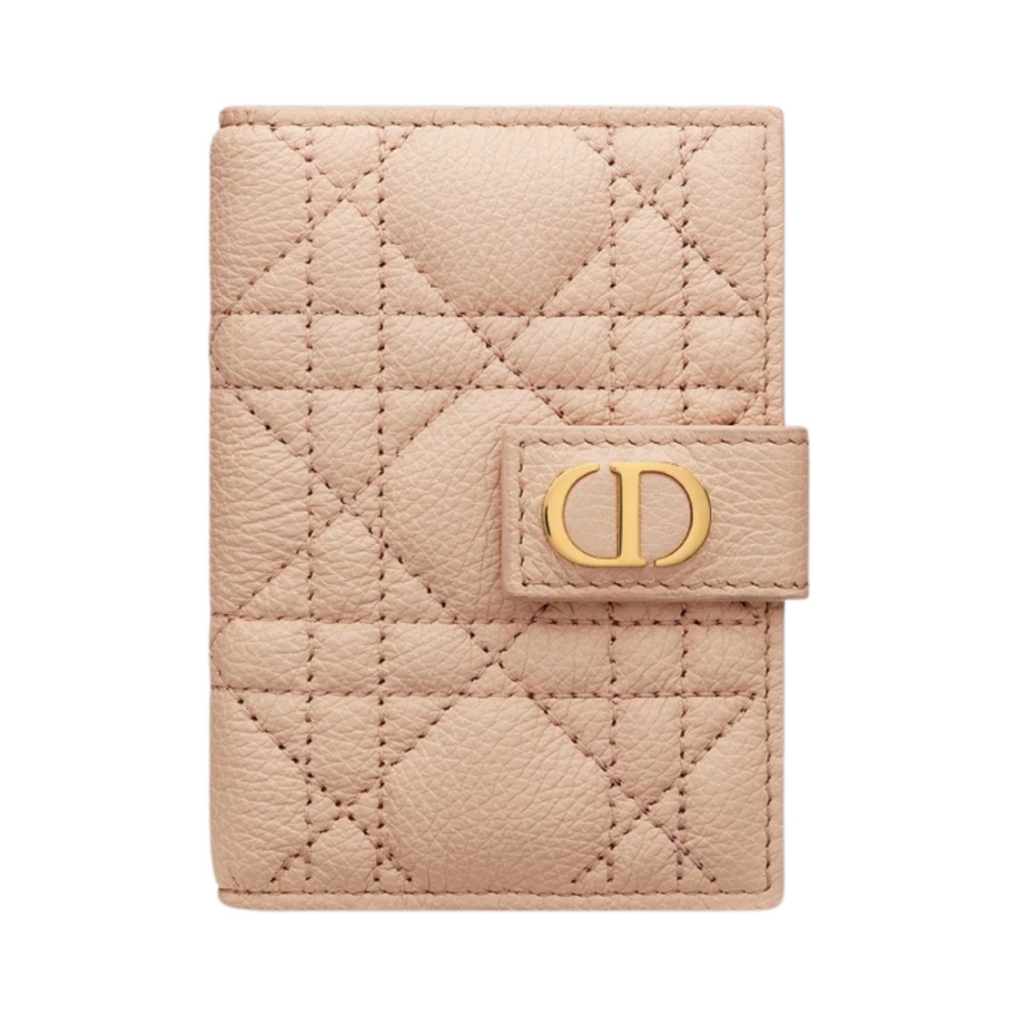디올 카고 버티컬 카드 홀더 까나쥬 카프스킨 투 톤 핑크(Dior Caro Vertical Card Holder Cannage Calfskin Two Tone Pink) - 1