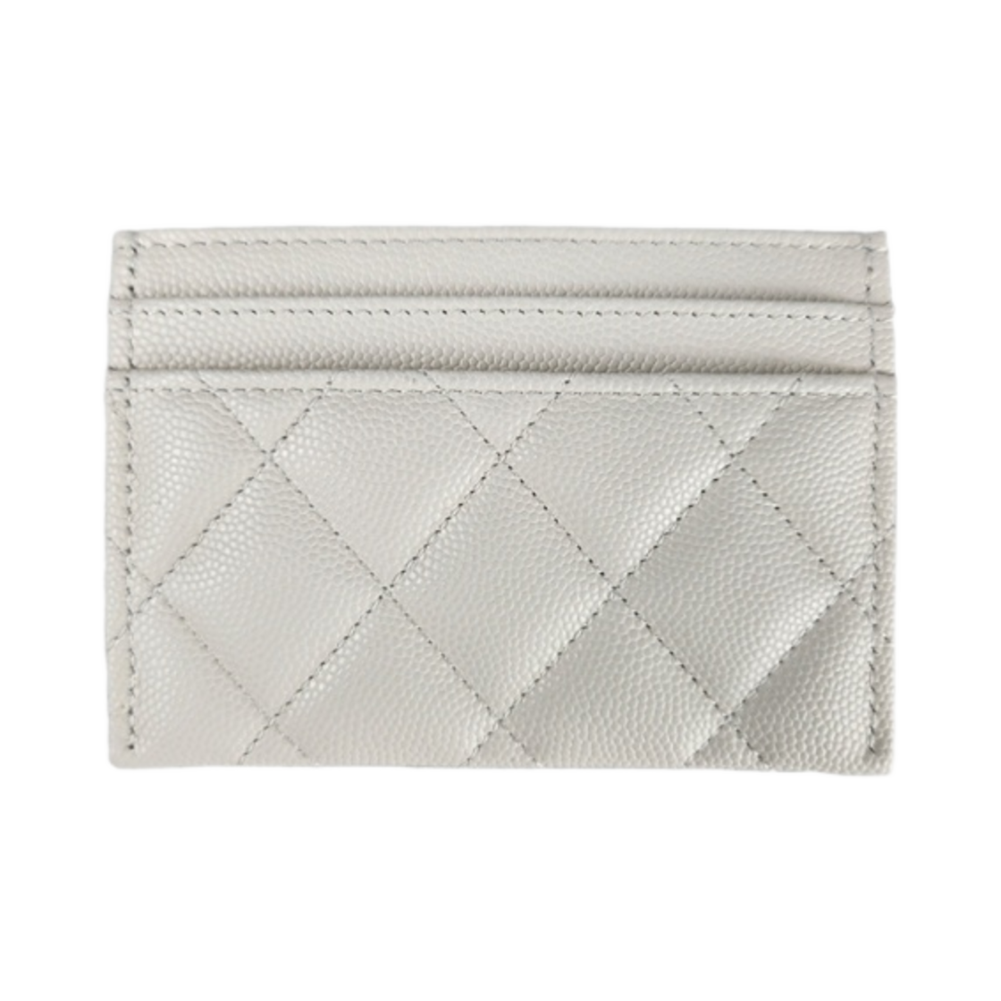 샤넬 카드 홀더 샤이니 그레인드 카프스킨 에나멜 스트라스 & 골드 메탈 화이트(Chanel Card Holder Shiny Grained Calfskin Enamel Strass & Gold White) - 2