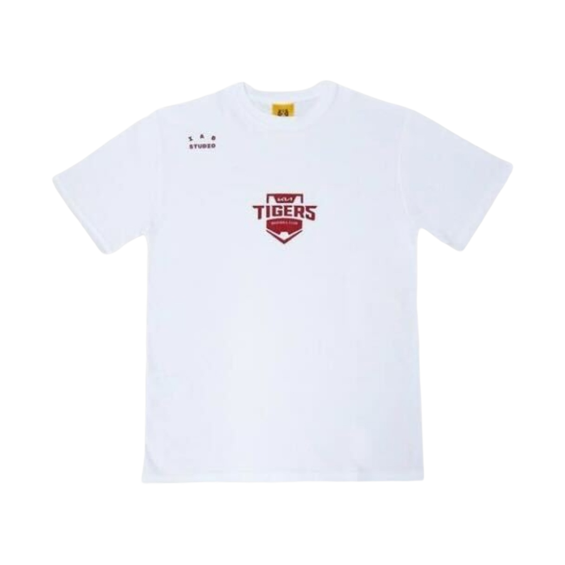 기아 타이거즈 x 아이앱 스튜디오 베이직 티셔츠 화이트(Kia Tigers x IAB Studio Basic T-Shirt White)