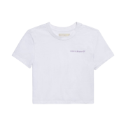 (W) Calvin Klein x Jennie Baby Fit Crop Short Sleeve T-Shirt White