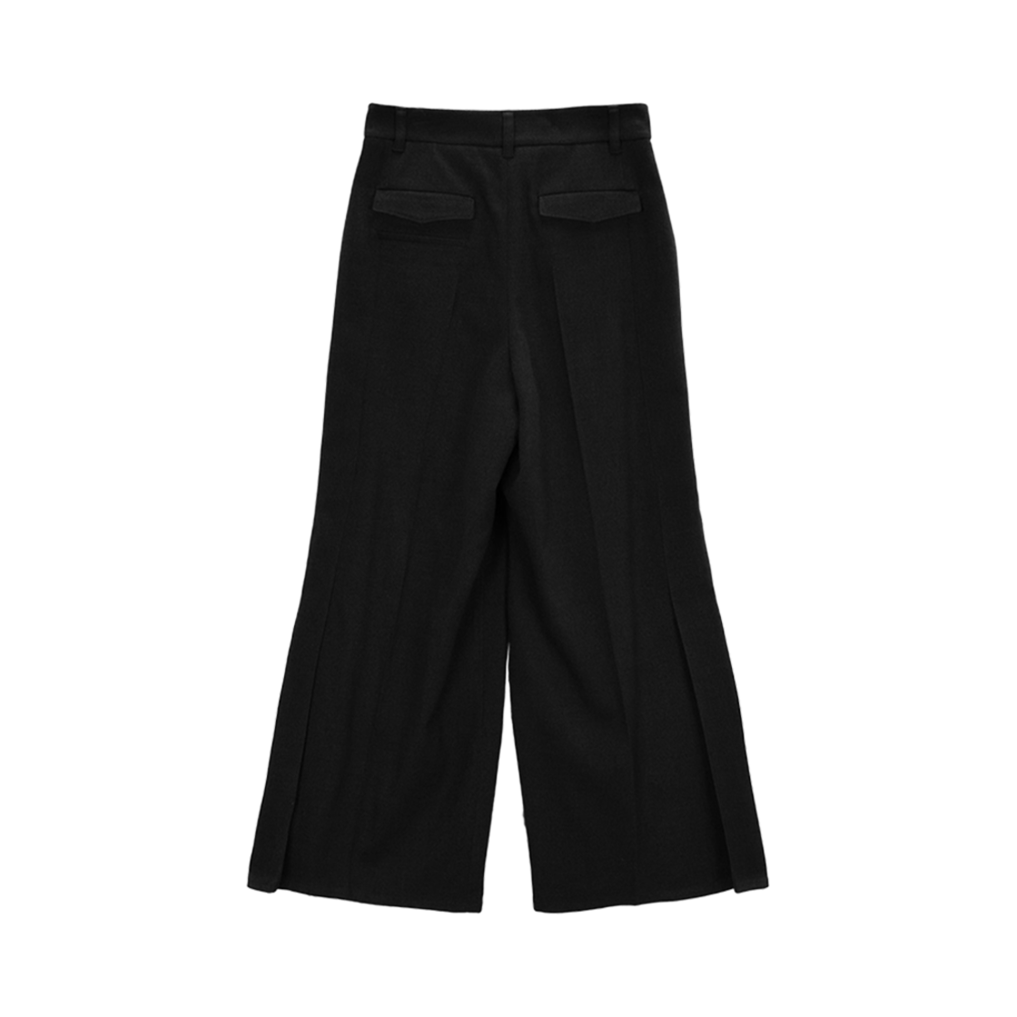 (W) 마뗑킴 사이드 플리츠 트라우저 블랙((W) Matin Kim Side Pleats Trouser Black) - 2