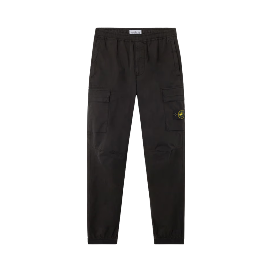 K1S1531003-13S0010-V0029 Stone Island 3100313 Supima Cotton Twill Stretch-TC Regular Tapered-Fit Cargo Joggers Black - 25SS