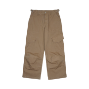 YIYAE Oxford Panel Cargo Pants Vintage Beige