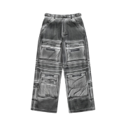 Project G/R Painted Denim Cargo Dirty White