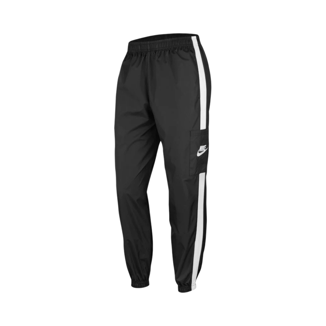 (W) 나이키 NSW 우븐 팬츠 블랙 화이트 - US/EU((W) Nike Nsw Woven Pants Black White - US/EU) - 1