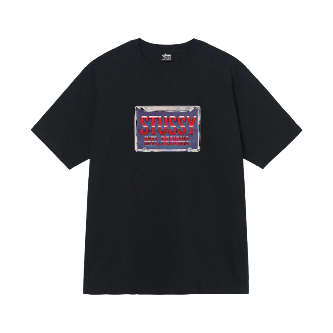 스투시 플레이츠 티셔츠 블랙(Stussy Plates T-Shirt Black) - 1