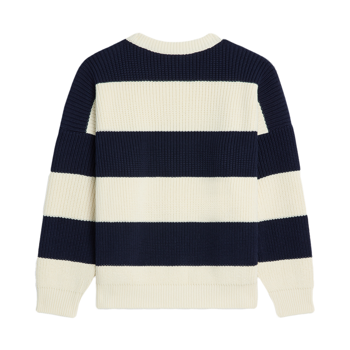 셀린느 오버사이즈 코튼 스트라이프 스웨트셔츠 에크루 네이비(Celine Oversized Cotton Striped Sweatshirt Ecru Navy) - 2