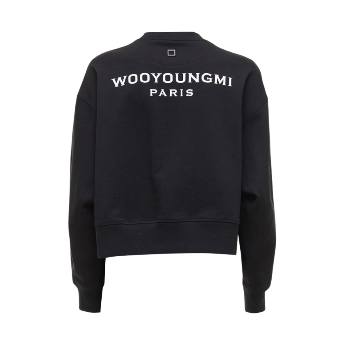 (W) 우영미 코튼 백로고 스웨트셔츠 블랙 - 22FW((W) Wooyoungmi Cotton Back Logo Sweatshirt Black - 22FW) - 1