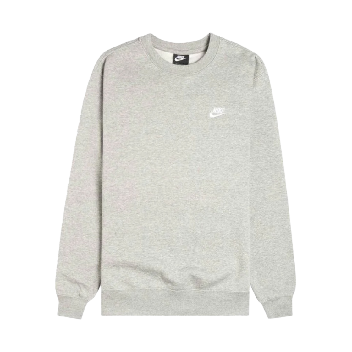 (W) 나이키 NSW 클럽 플리스 크루넥 스웨트셔츠 다크 그레이 헤더 - US/EU((W) Nike NSW Club Fleece Crewneck Sweatshirt Dark Grey Heather - US/EU) - 1