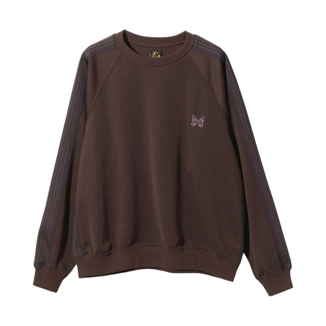 니들스 트랙 크루넥 폴리 스무스 다크 브라운(Needles Track Crew Neck Poly Smooth Dark Brown)
