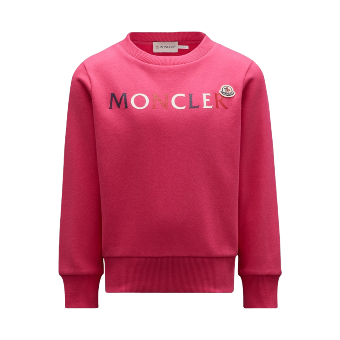 (키즈) 몽클레르 로고 스웨트셔츠 버블검 핑크 - 22SS((Kids) Moncler Logo Sweatshirt BubbleGum Pink - 22SS) - 1
