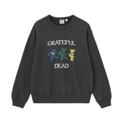 GU x Grateful Dead Washed Sweatshirt Pullover Dark Gray
