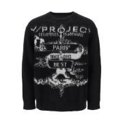 Y/Project Paris Best Jacquard Mohair Knit Black - 23FW