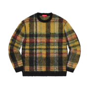 Supreme Brushed Plaid Sweater Black - 20FW
