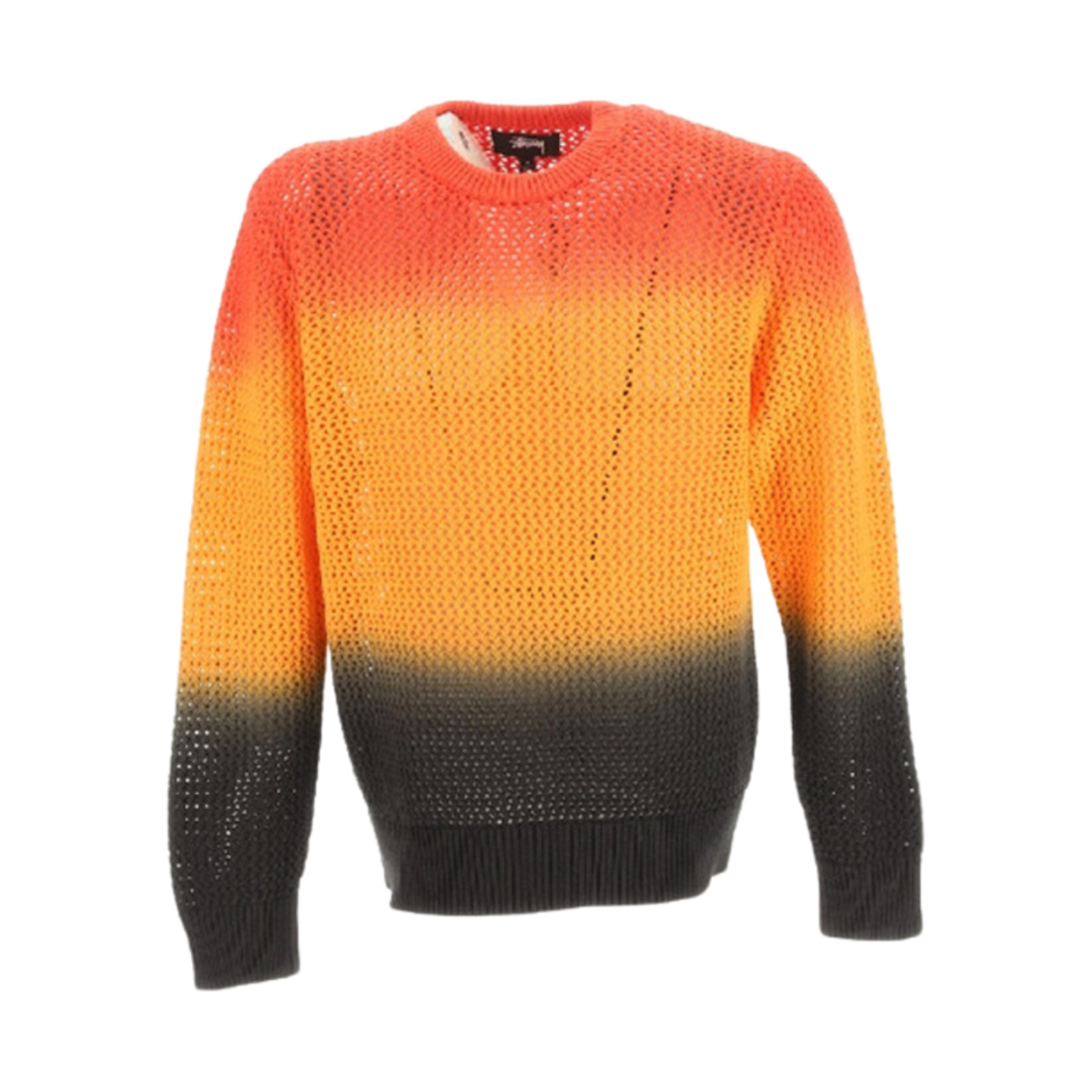 117105 Stussy Pigment Dyed Loose Gauge Sweater Lava