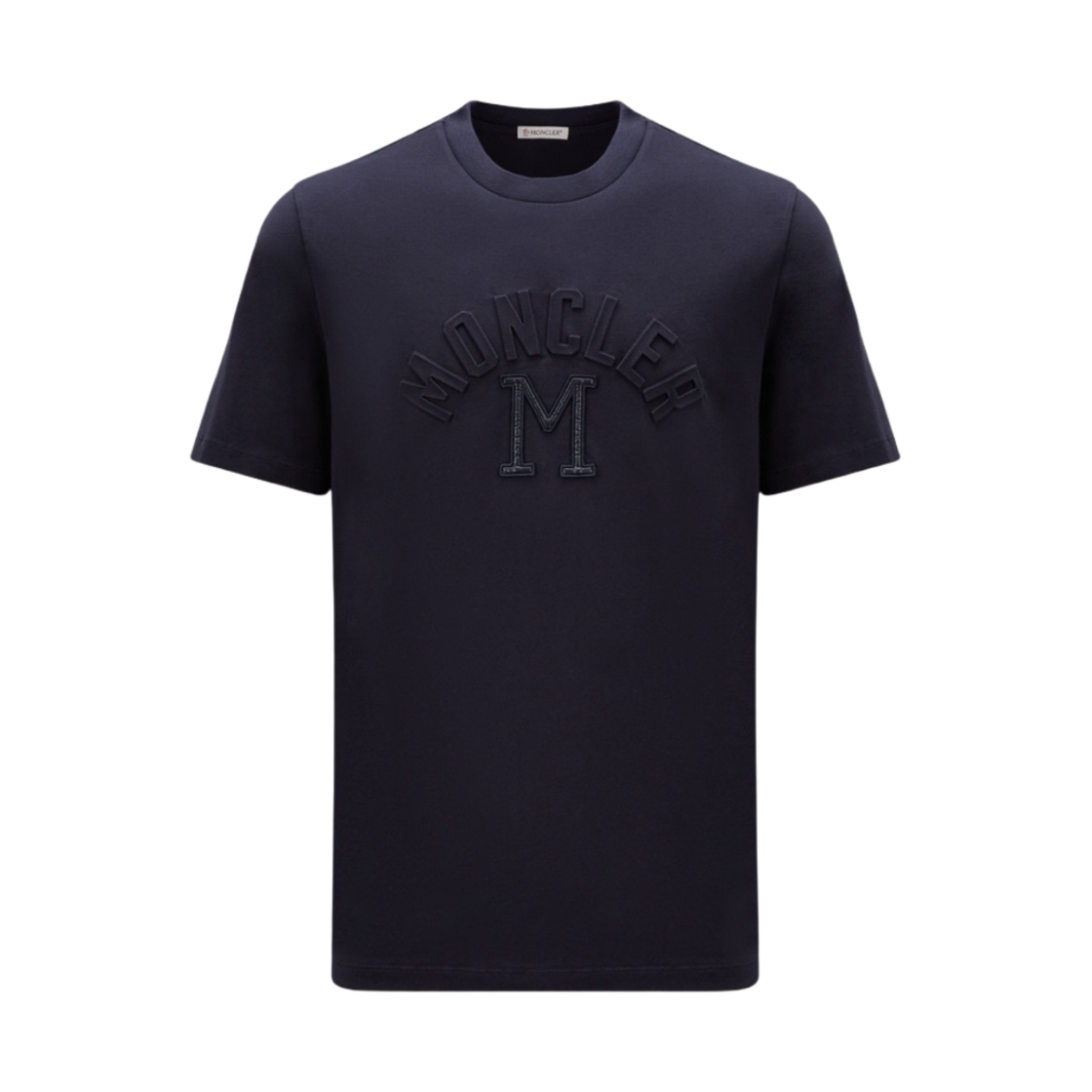 몽클레르 자수 로고 티셔츠 네이비 블루 - 23SS(Moncler Embroidered Logo T-Shirt Navy Blue - 23SS) - 1