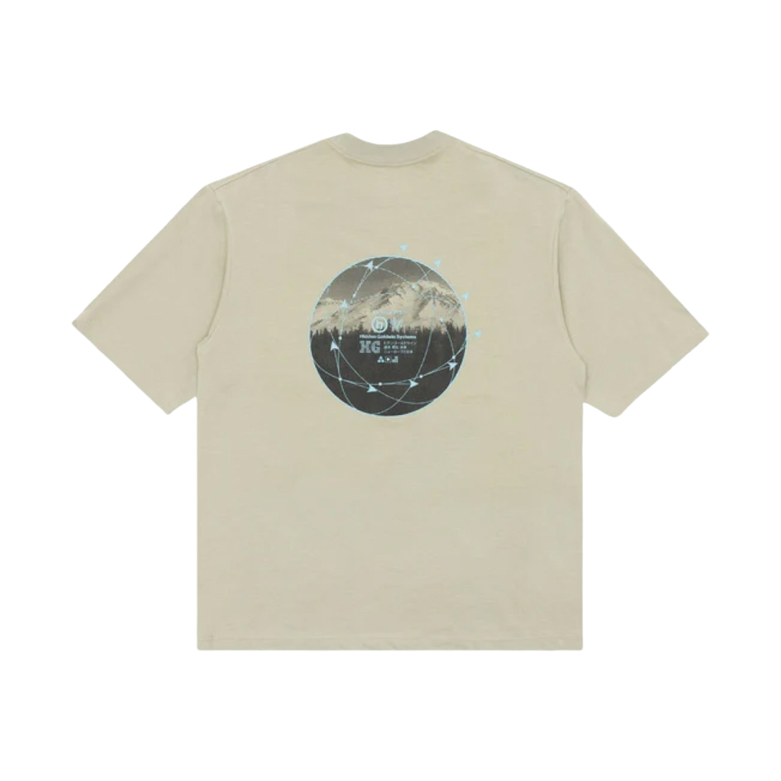 히든 NY x 골드윈 오버사이즈 포켓 S/S 티셔츠 베이지(Hidden NY x Goldwin Oversized Pocket S/S T-Shirt Beige) - 2