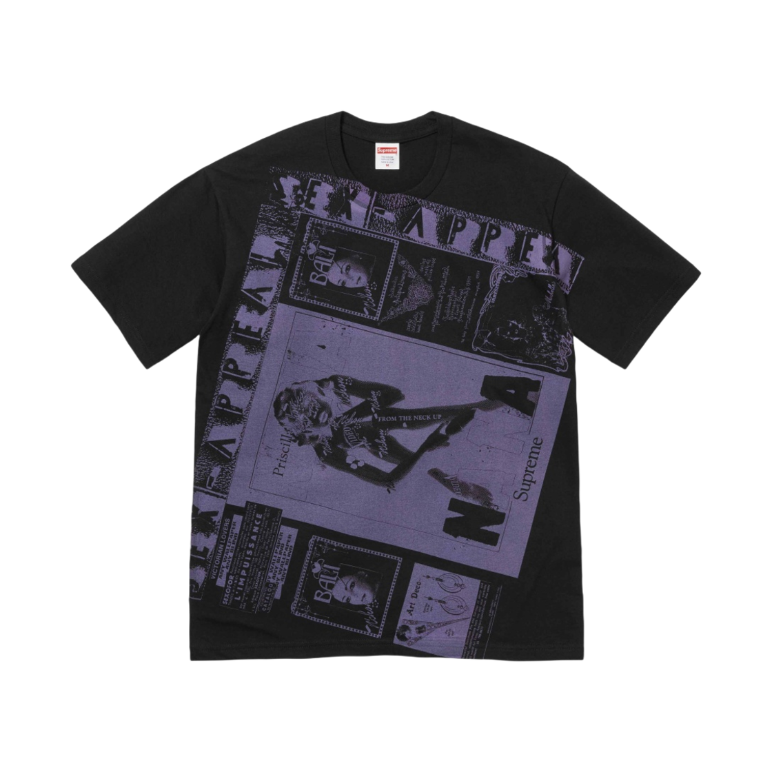 슈프림 콜라주 티셔츠 블랙 - 24SS