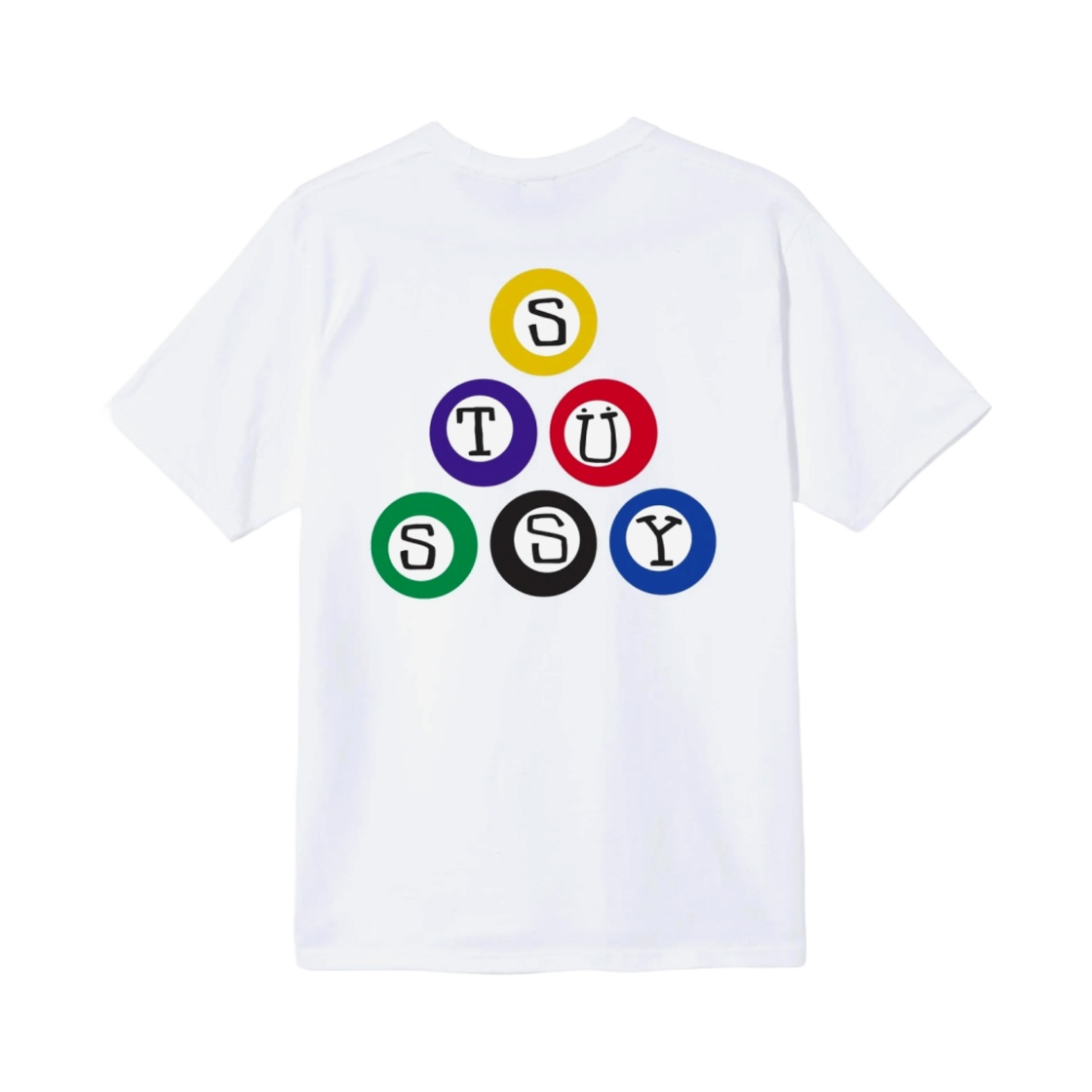 스투시 빌리아드 티셔츠 화이트