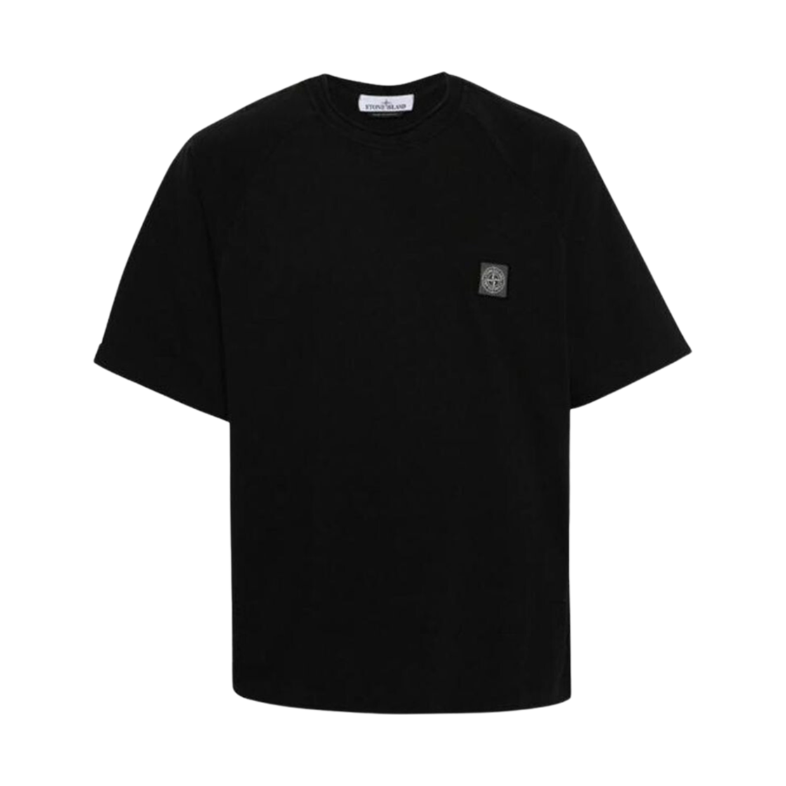 801521544-V0029 Stone Island 21544 Wappen Patch Cotton Jersey T-Shirt Black - 24SS