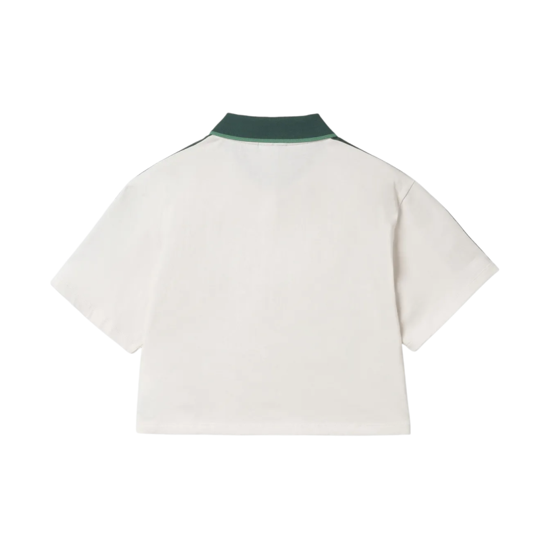(W) 아디다스 루즈 크롭 폴로 셔츠 클라우드 화이트 - US 사이즈((W) Adidas Loose Crop Polo Shirt Cloud White - US Sizing) - 2