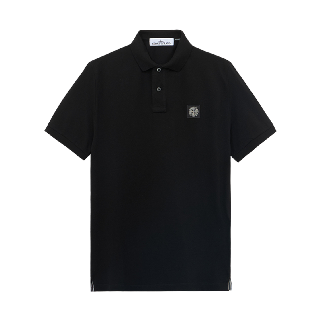 81152SC17-A0029 Stone Island 2SC17 Stretch Organic Cotton Pique Slim Fit S/S Polo Shirt Black - 24FW
