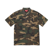 Supreme Washed Camo Polo Woodland Camo - 25SS