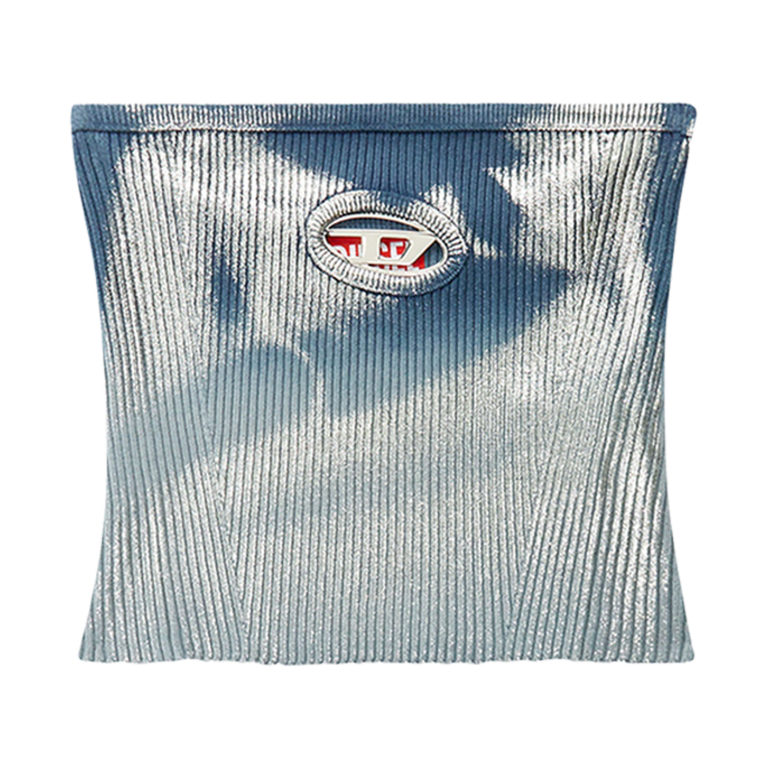 (W) 디젤 M-클라크스빌렉스-B 니트 튜브 탑 메탈릭 이펙트 블루