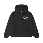 Stussy Varsity Zip Hoodie Washed Black