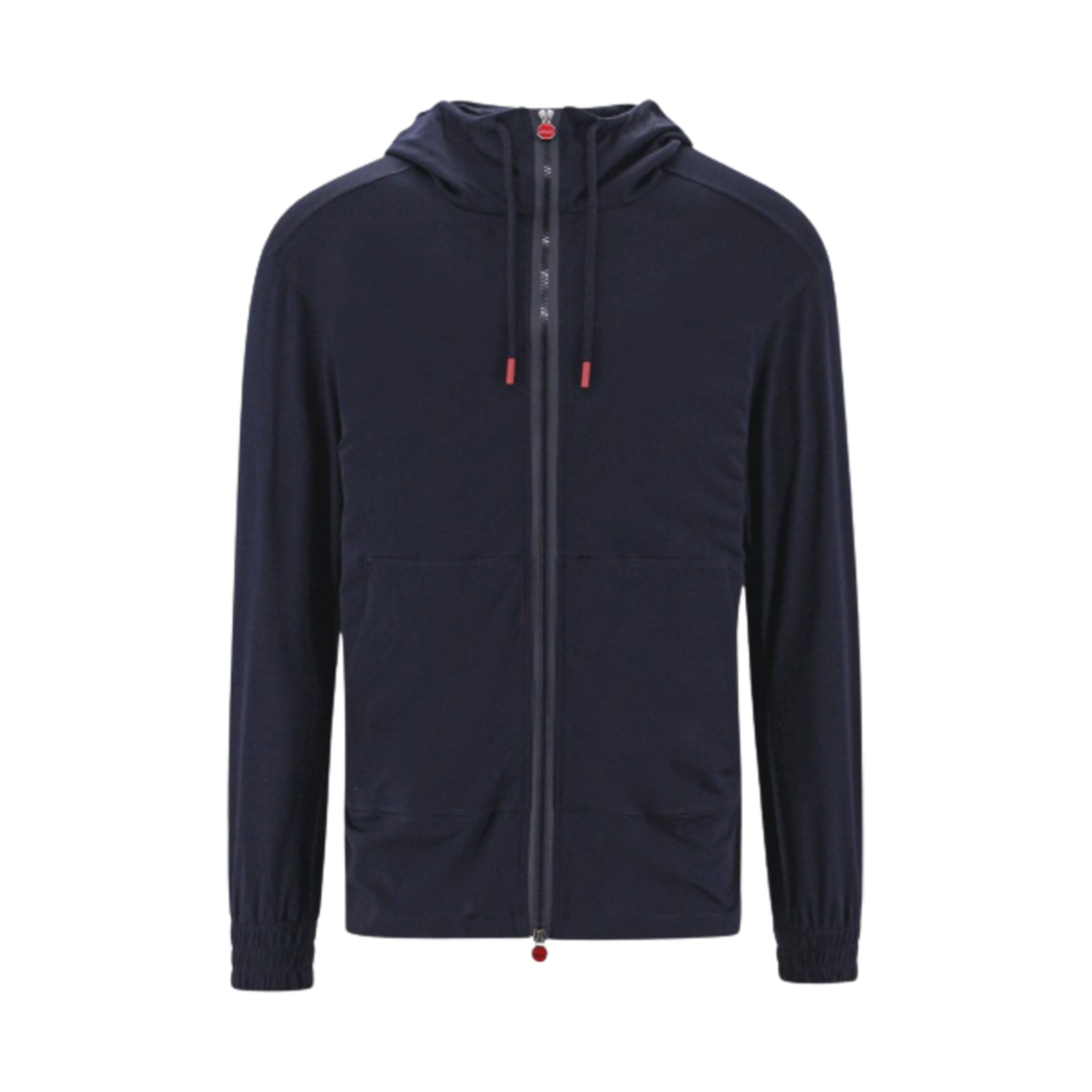 UMC010K06R4911 Kiton Cotton Hoodie Zip Up Navy