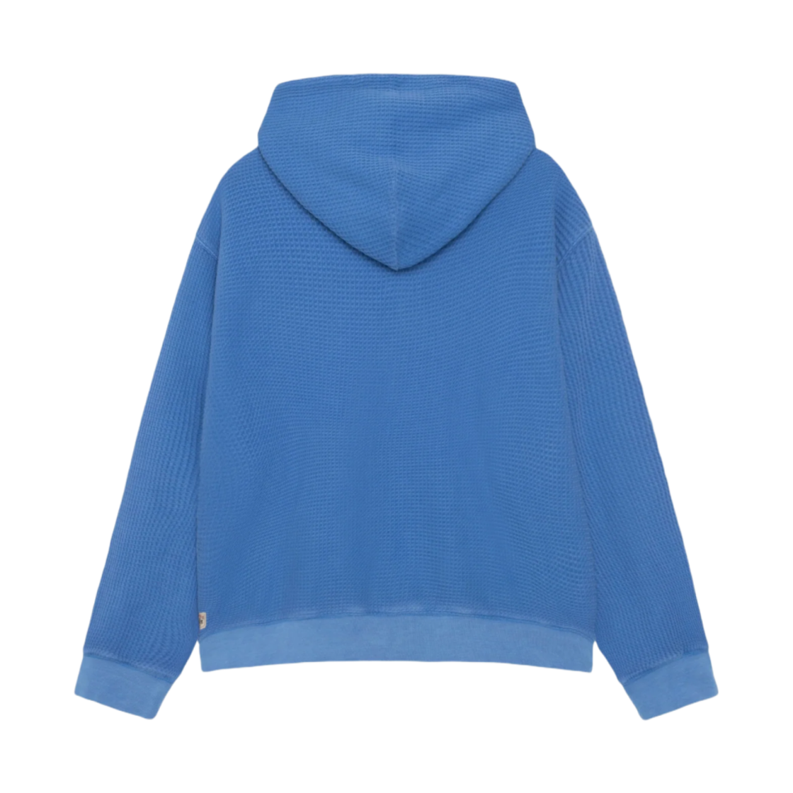 1140360 Stussy Double Layer Waffle Zip Hoodie Blue