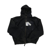 Undermycar Soundwave Dirty Coated Hood Zip-Up Black Oil - 23SS
