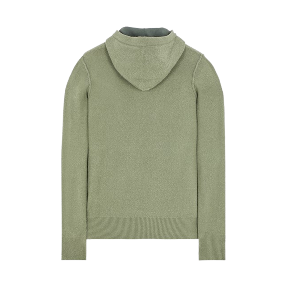 스톤 아일랜드 513D2 소프트 코튼 후드 니트 머스크 그린 - 24SS(Stone Island 513D2 Soft Cotton Hooded Knit Musk Green - 24SS) - 2