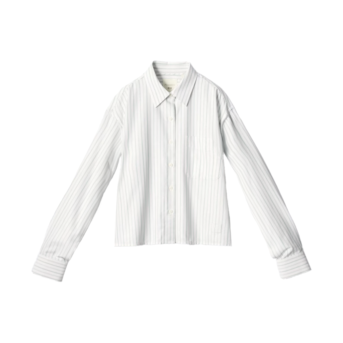 (W) 유니클로 x JW 앤더슨 옥스포드 박시 셔츠 스트라이프 오프 화이트 - KR