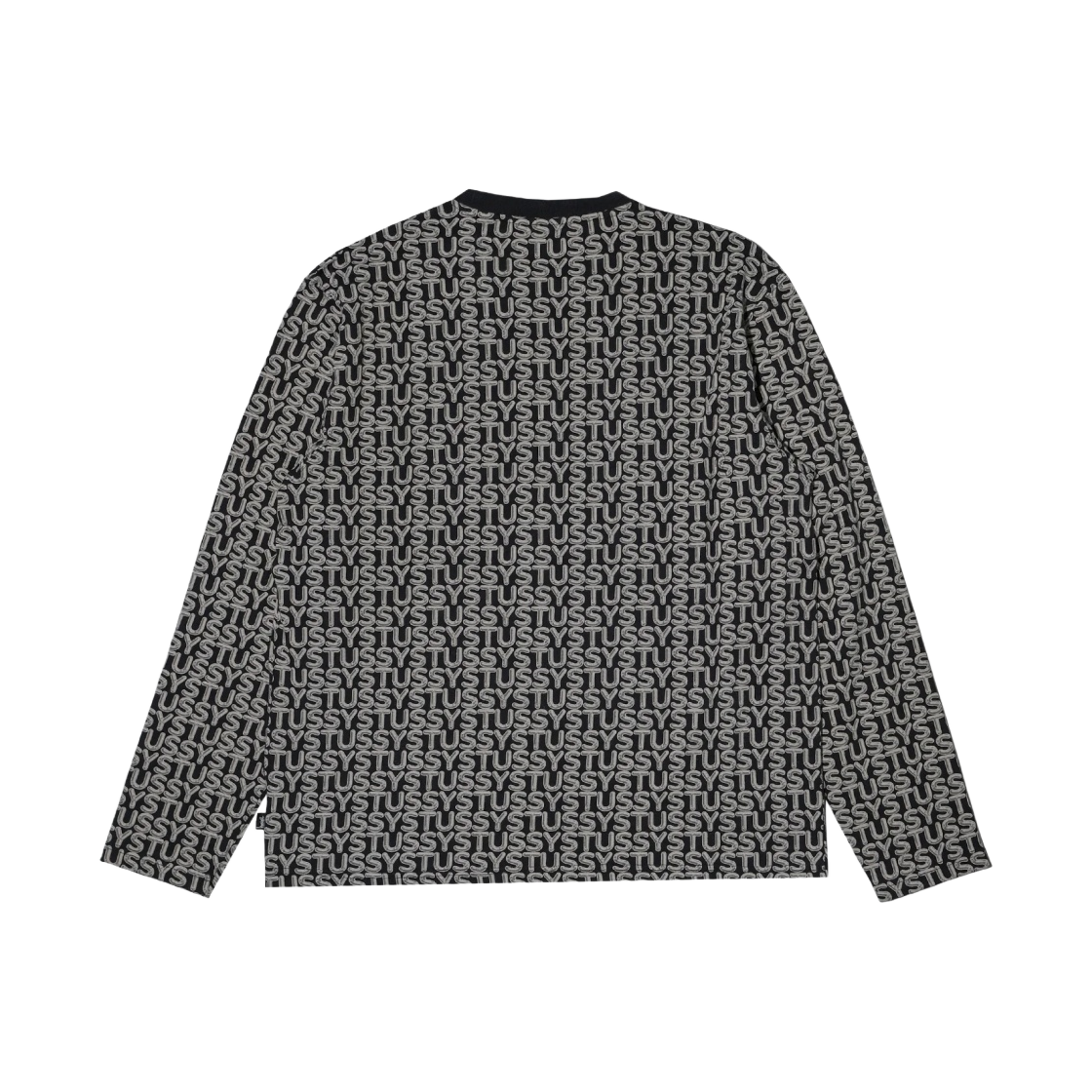 스투시 레터 스트라이프 롱슬리브 크루 블랙(Stussy Letter Stripe LS Crew Black) - 2