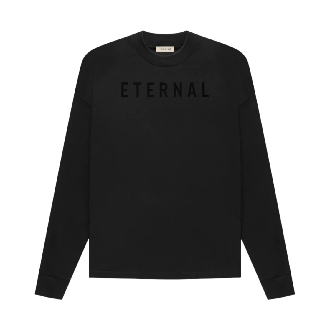 피어 오브 갓 코튼 롱슬리브 티셔츠 블랙(Fear of God Cotton Long Sleeve T-Shirt Black)