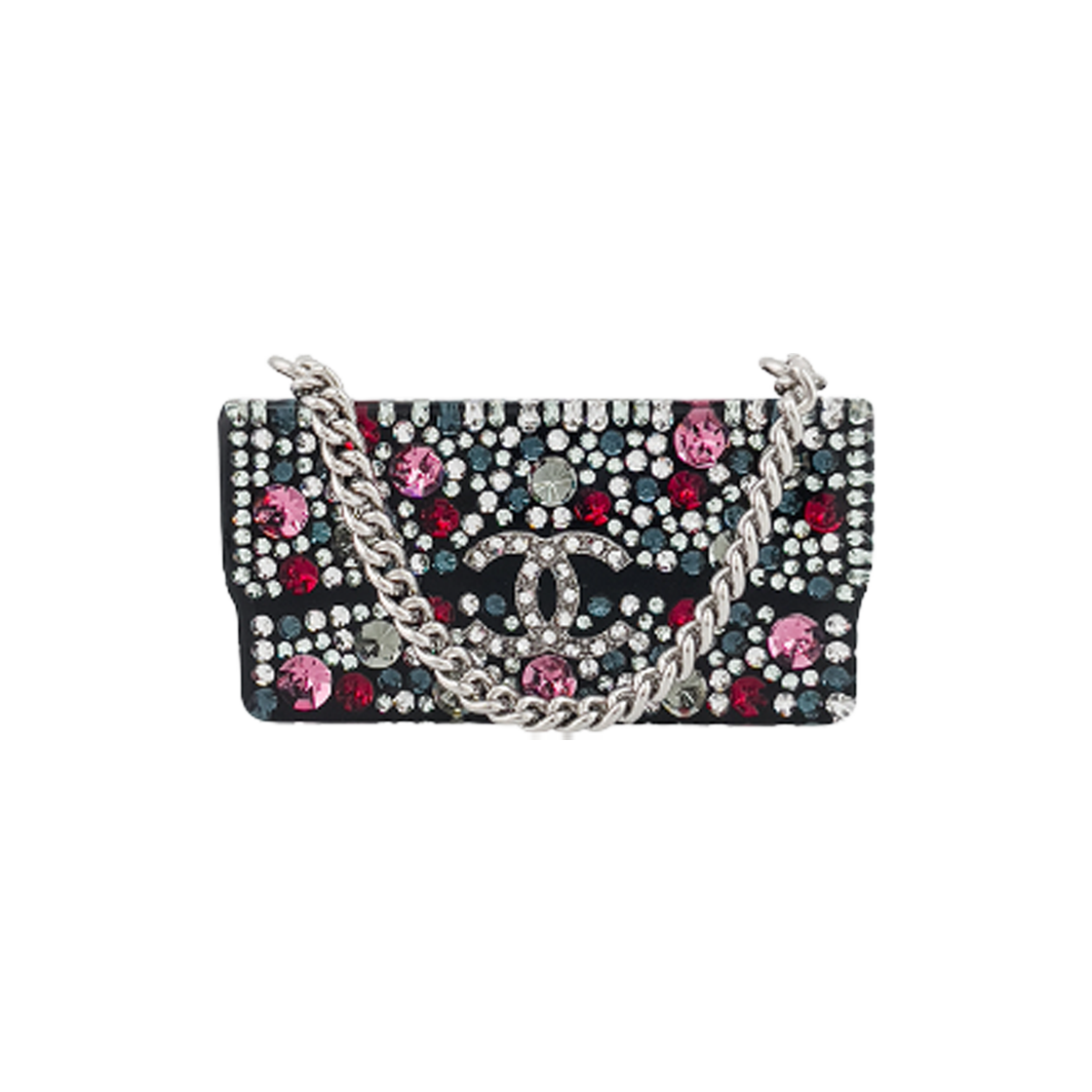 샤넬 25S CC로고 플랩백 브로치 블랙/멀티컬러(Chanel 25S CC Logo Flap Bag Brooch Black/Multicolor)