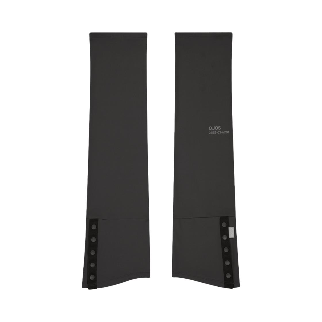 25SS-AC01-SBR OJOS Button Slit Leg Warmer Stone Brown