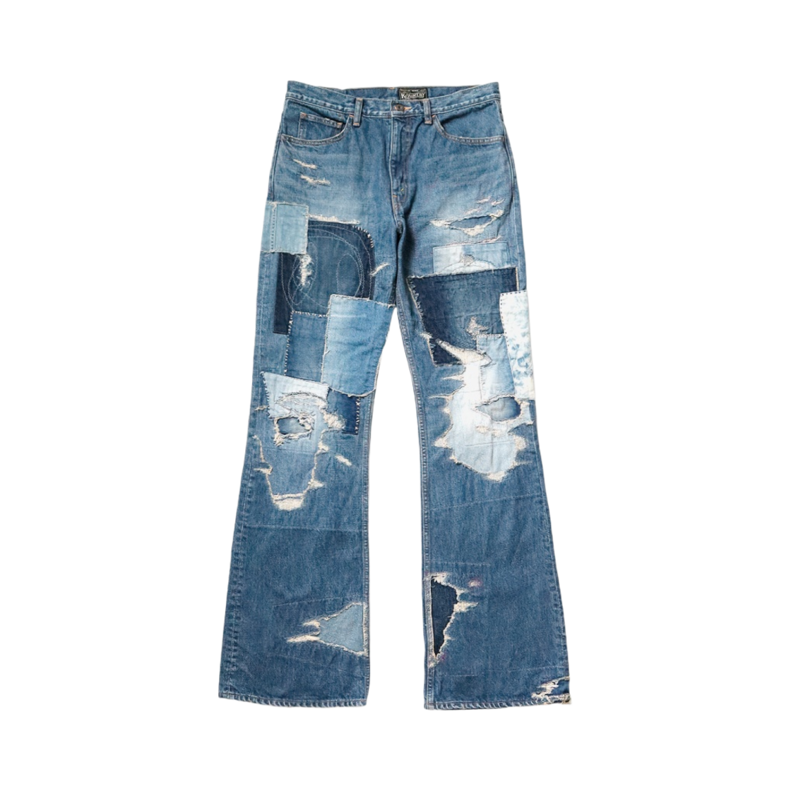 K2309/LP034 Kapital 14 oz. Denim 5P Rat Flare Pants Indigo (Processing)