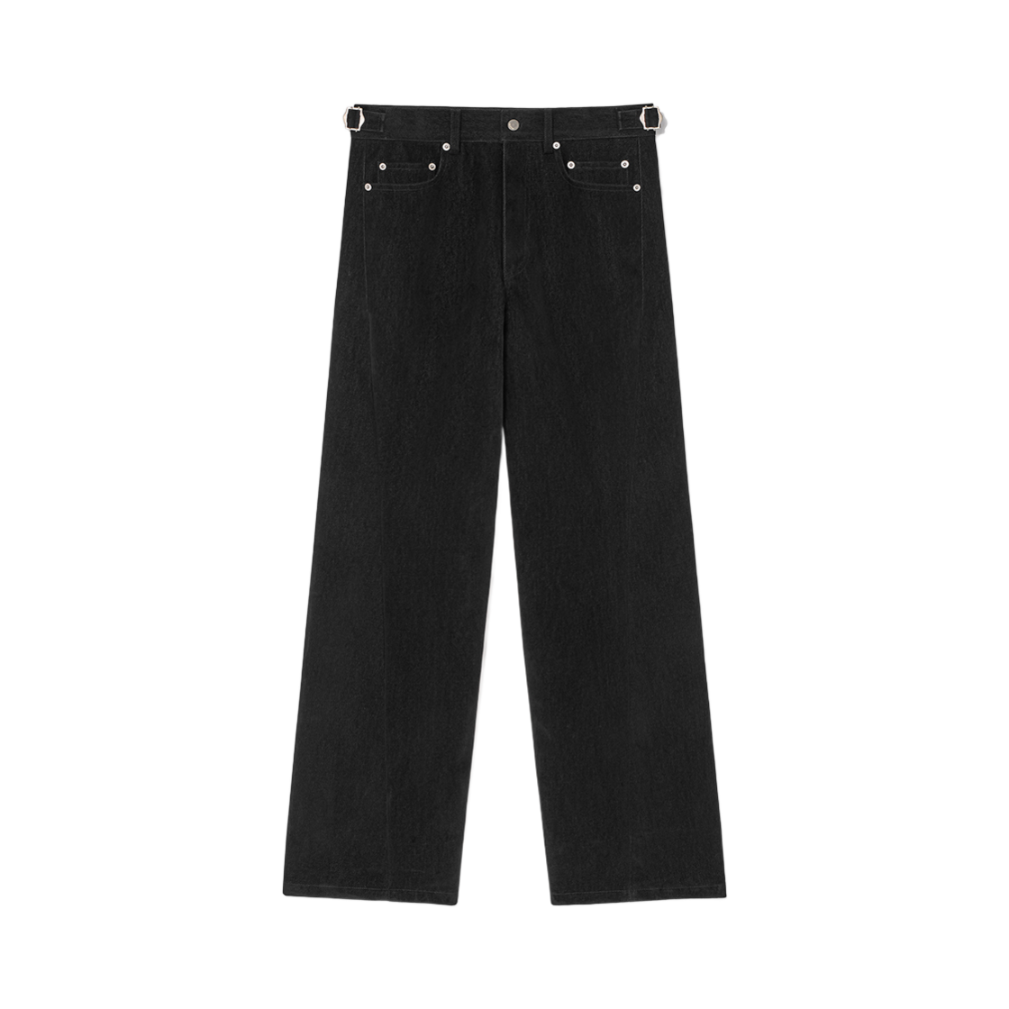 알렌느 트위스티드 벨벳 데님 팬츠 블랙(Haleine Twisted Velvet Denim Pants Black (VB401))